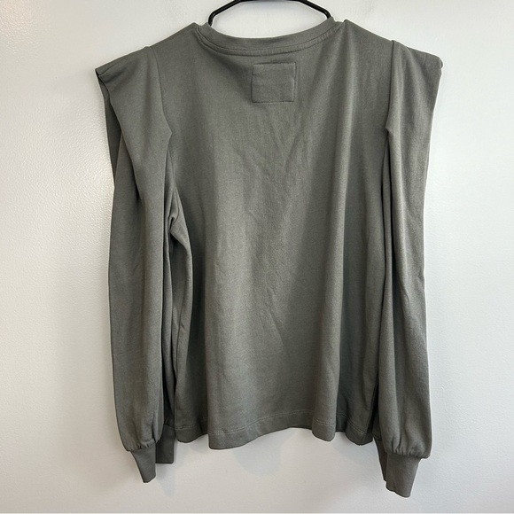 Grey State Cindy Puff Shoulder Long Sleeve Pullover Nightfall Sweatshirt Size 4 - Picture 6 of 11